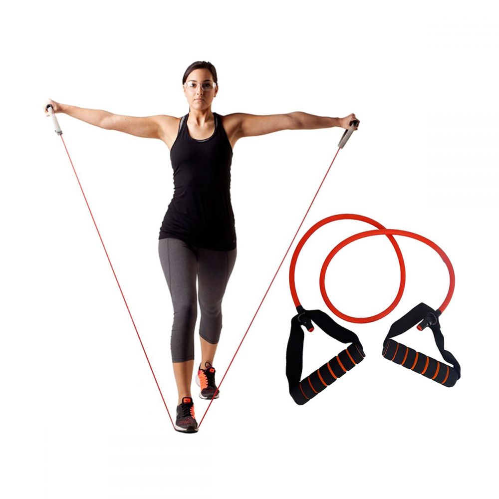 Banda Elástica [Única o Set de 4], 1,2m/2m Bandas de Resistencia para  Fisioterapia, Fitness, Musculación y Entrenamiento