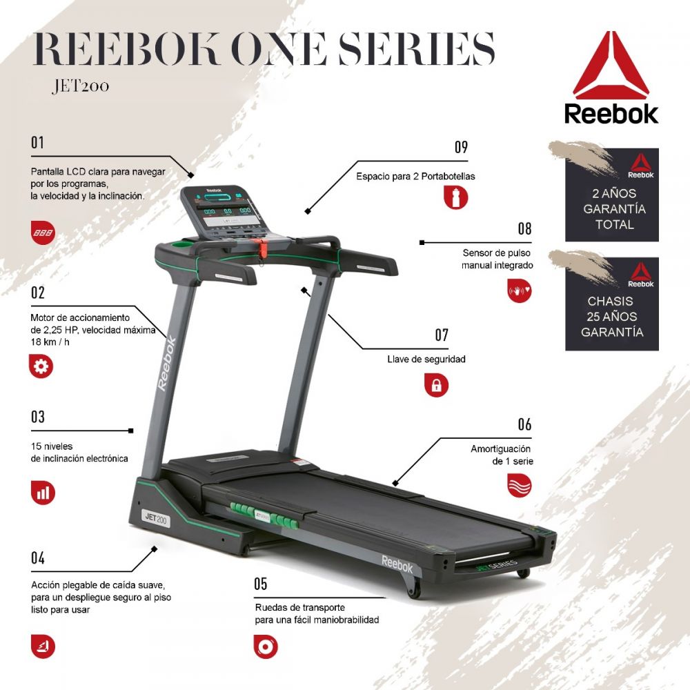 Reebok jet hotsell 200 treadmill price