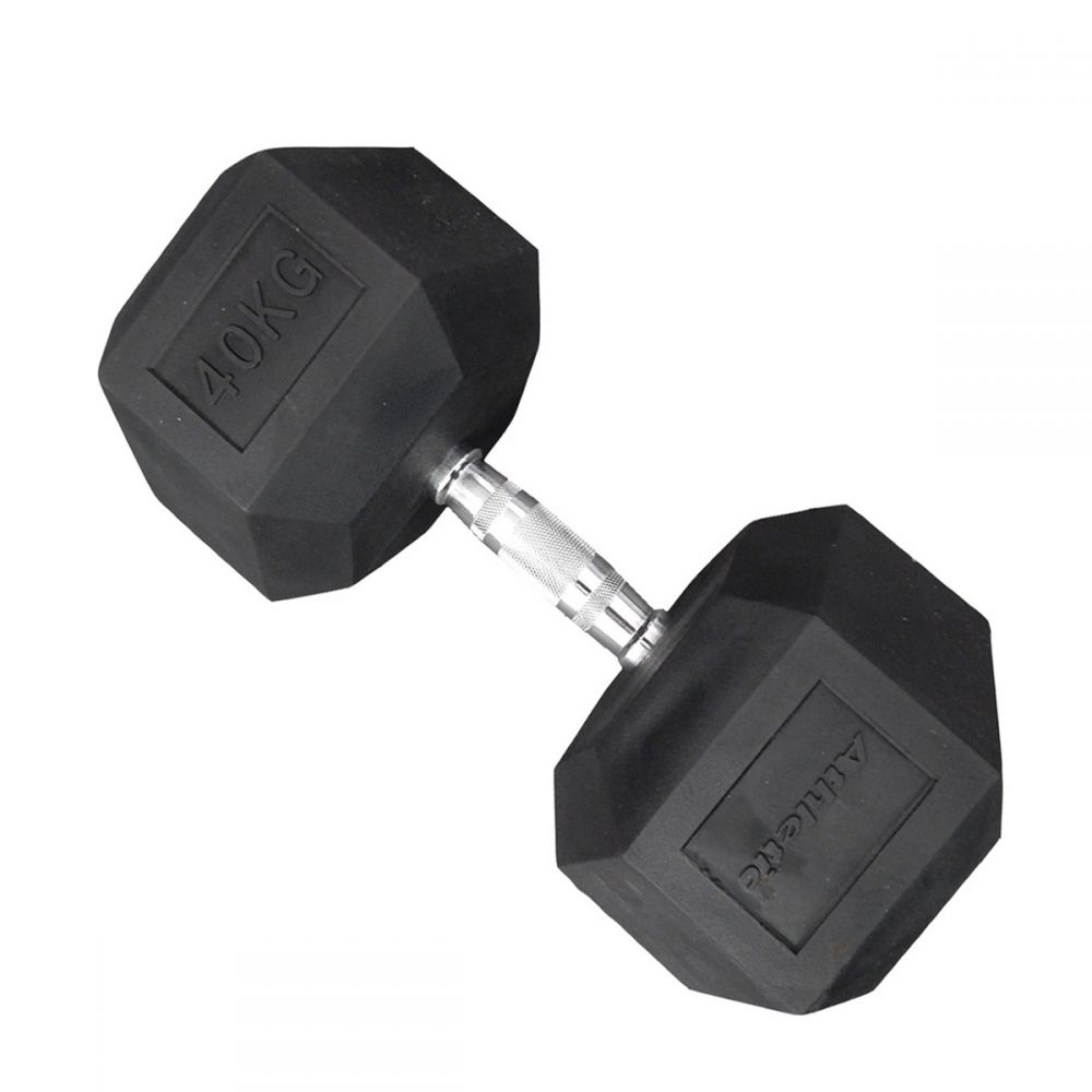 Mancuerna 40 Kg Hexagonal De Hierro Recubierto - Athletic